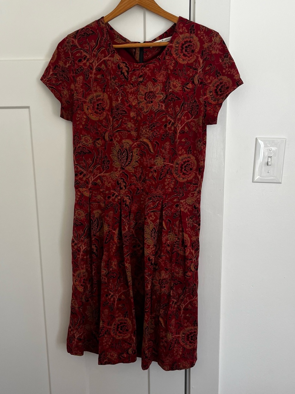 Peruvian Connection Floral paisley Short-Sleeve Dress